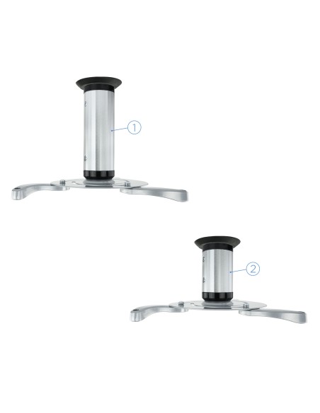 SOPORTE UNIVERSAL DE TECHO GIRATORIO 360º PARA PROYECTOR PLATA